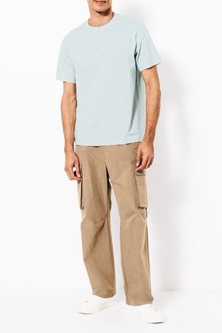 Camiseta regular fit - Celeste