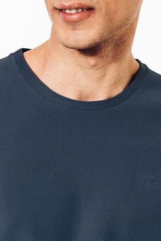 Camiseta regular fit de algodón orgánico - Azul marino