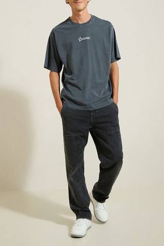 Camiseta relaxed - Antracita