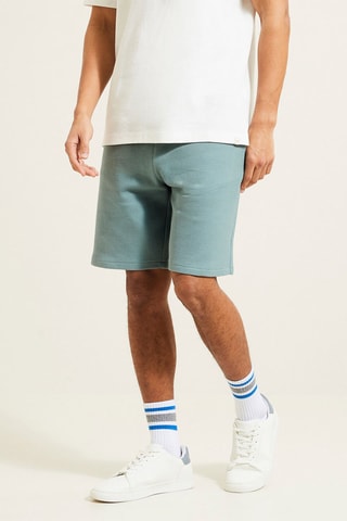 Short forrado con muletón - Azul
