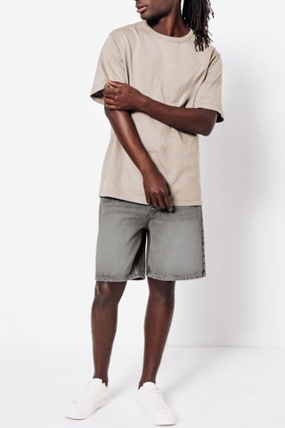 Bermudas vaqueras - Gris claro