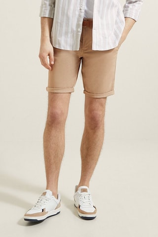 Bermudas estilo chino - Hueso