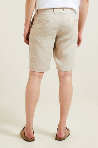 Bermudas de lino - Crudo