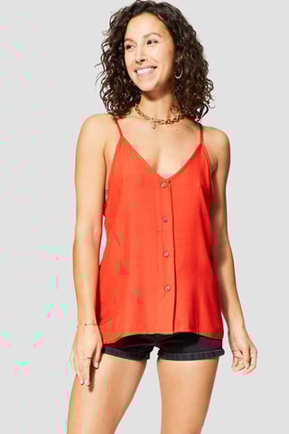 Top - 
Vermelho - Vermelho e preto