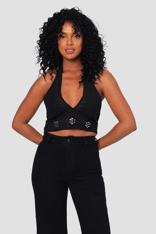 Crop top - Preto - Preto