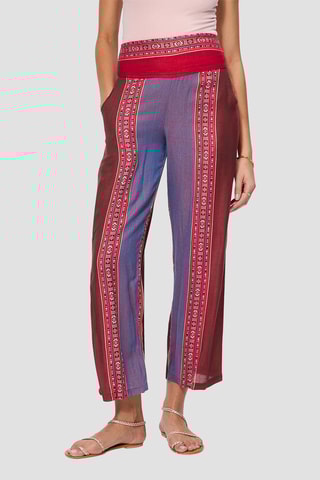 Calças - Vermelho - Vermelho e azul