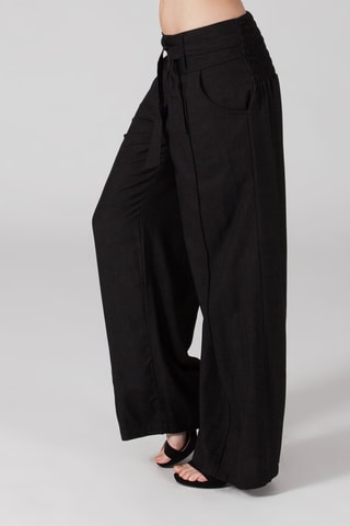 Calças palazzo - Preto