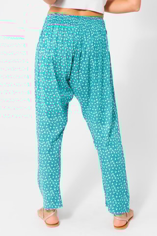 Calças saruel Turquesa - Branco e azul