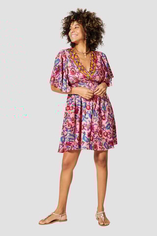 Vestido estilo patinadora - Rosa - Rosa