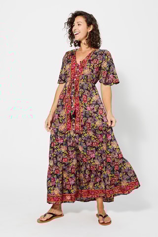 Vestido comprido Preto - Preto