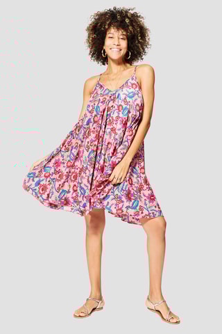 Vestido - Rosa e violeta  - Violeta e rosa