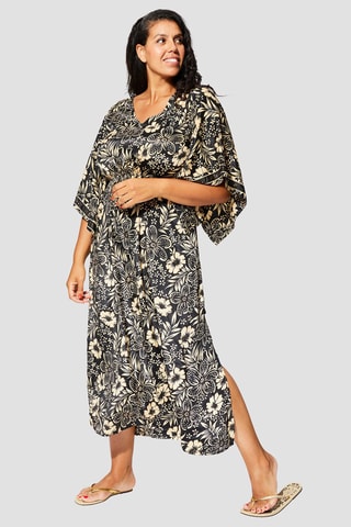 Vestido  Dourado e preto - Preto