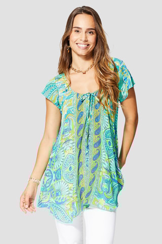 Túnica - Verde - Branco e verde