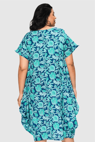 Vestido midi - Azul - Azul