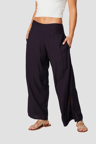 Calças - Azul-marinho - Azul