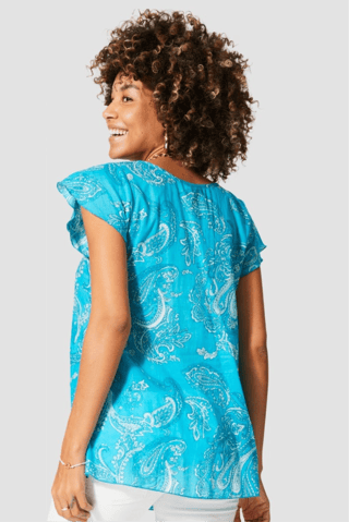 Top - Turquesa - Azul