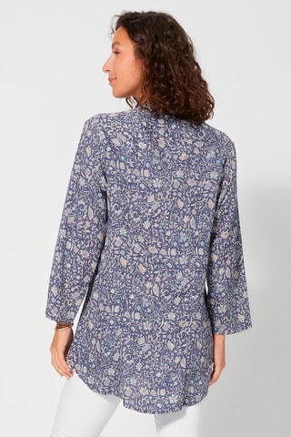 Túnica Azul e cinzento - Azul, laranja e cinzento