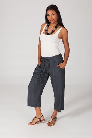 Calças casual - Cinzento