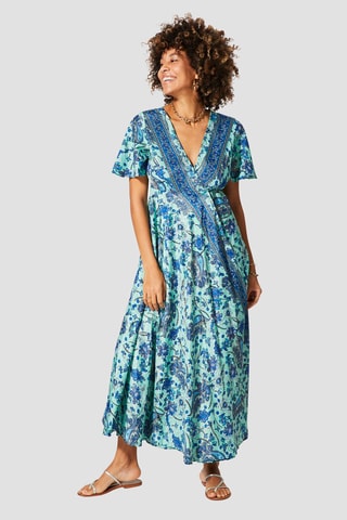 Vestido  Turquesa e azul - Azul