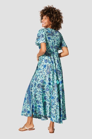 Vestido  Turquesa e azul - Azul