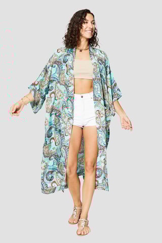 Quimono - Turquesa - Azul