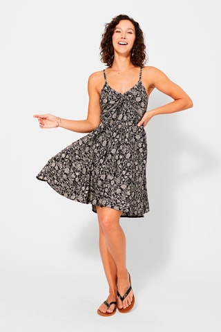 Vestido estilo patinadora Preto - Branco e preto