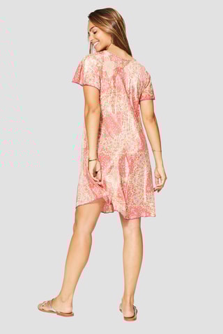 Vestido trapézio - Rosa - Rosa