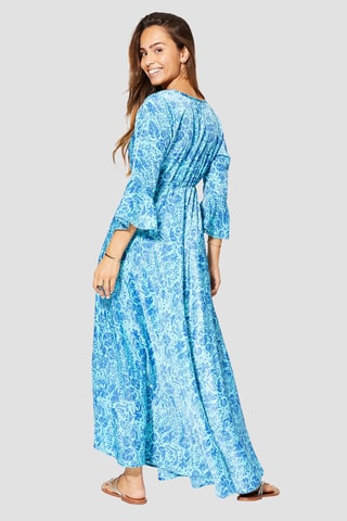 Vestido - Azul e turquesa - Azul e turquesa