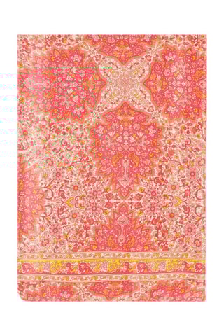 Lenço - Rosa e bege - Bege, amarelo e rosa