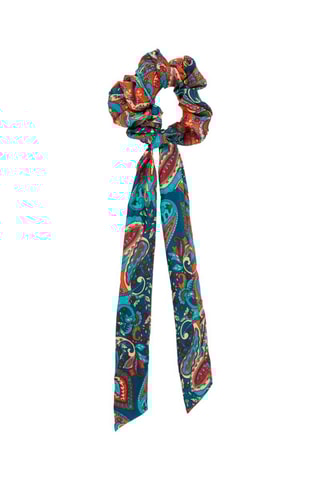 Elástico para cabelo - Azul-marinho e turquesa