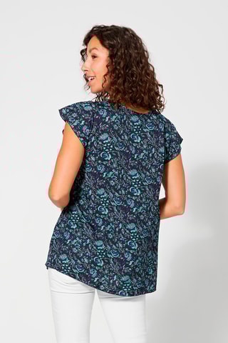 Blusa - Preto - Preto e azul