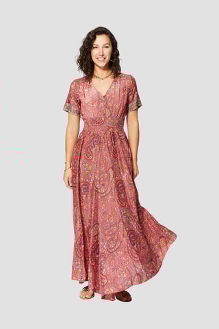 Vestido comprido - Rosa - Rosa