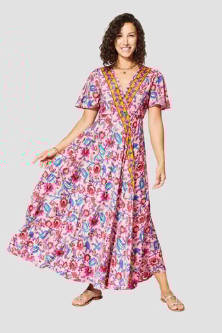 Vestido comprido - Rosa - Rosa