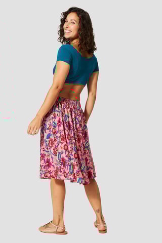 Saia - Rosa - Azul e rosa