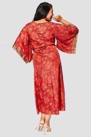 Vestido comprido - Vermelho - Vermelho