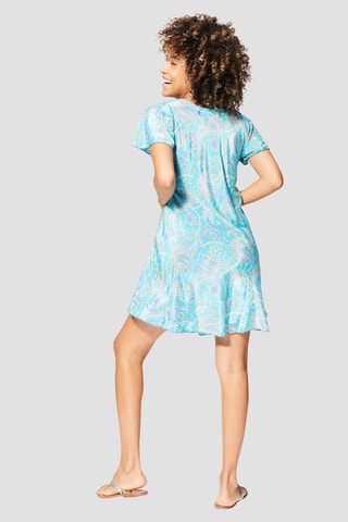 Vestido curto - Azul - Azul