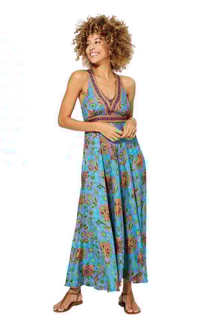 Vestido comprido - Azul - Azul