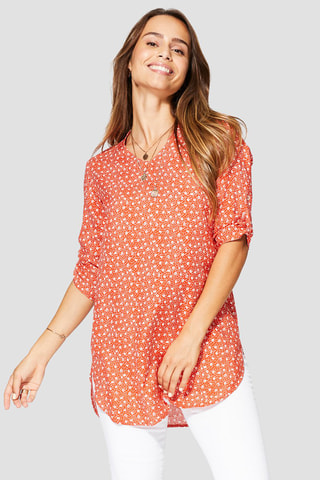 Túnica - Laranja - Branco e laranja