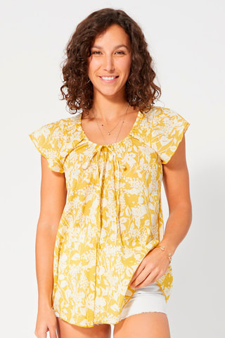 Top - Amarelo - Branco e amarelo