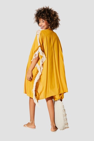 Quimono de praia - Mostarda - Amarelo