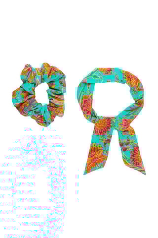 Elástico - Turquesa e rosa