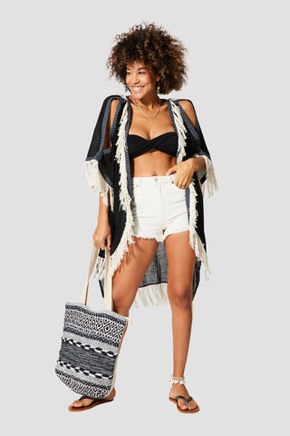 Quimono - Preto - Preto