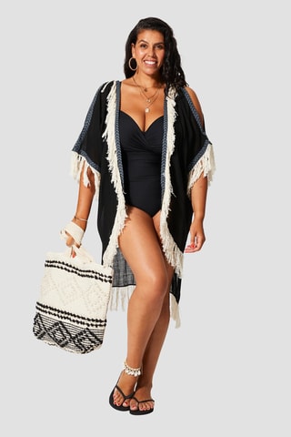 Quimono - Preto - Preto