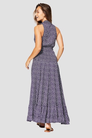 Vestido - Violeta e branco - Branco e violeta