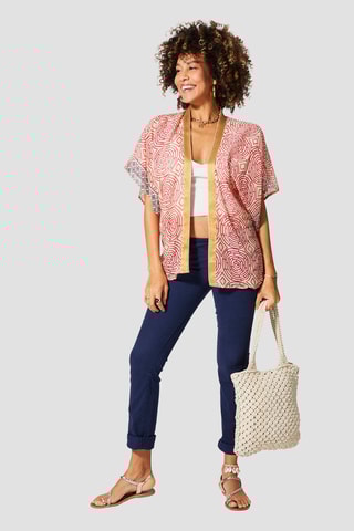 Quimono - Cru - Rosa