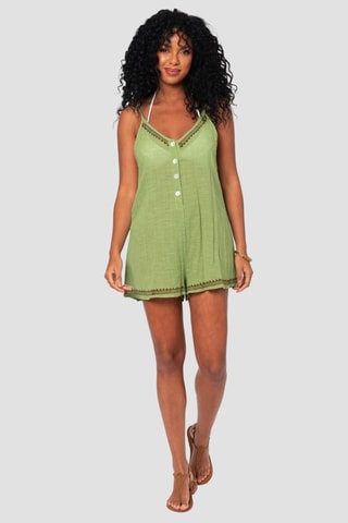 Macacão curto - Verde - Verde