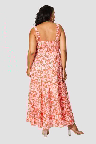 Vestido  Laranja e branco - Branco e laranja