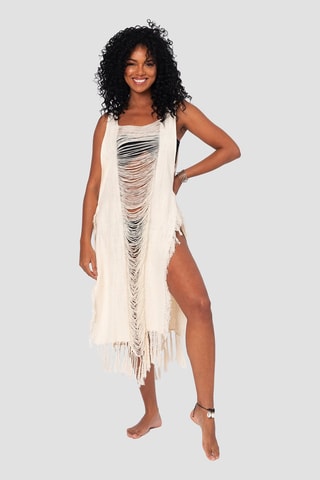 Vestido - Creme - Cru