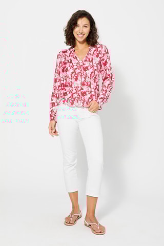 Camisa Fúcsia - Branco e violeta