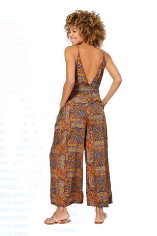 Macacão sem mangas - Laranja e cinzento